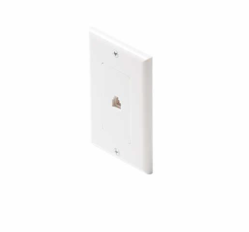 4c White Decora Tel Plate