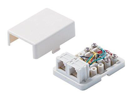 4c White Dual Surface Jack