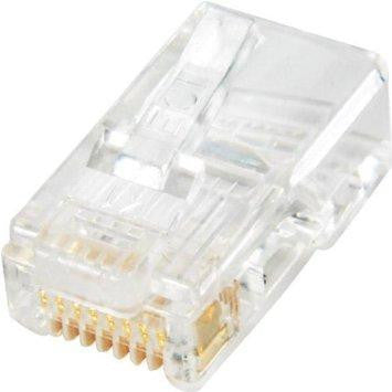 25pk 8x8 Round-stranded Rj45 Cat5e Plug