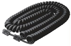 25' Black Handset Cord