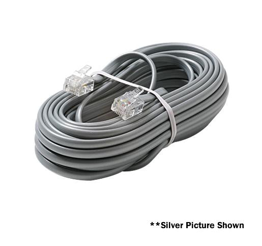 4c 7' White Modular Line Cord