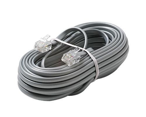 4c 50' Silver Modular Line Cord