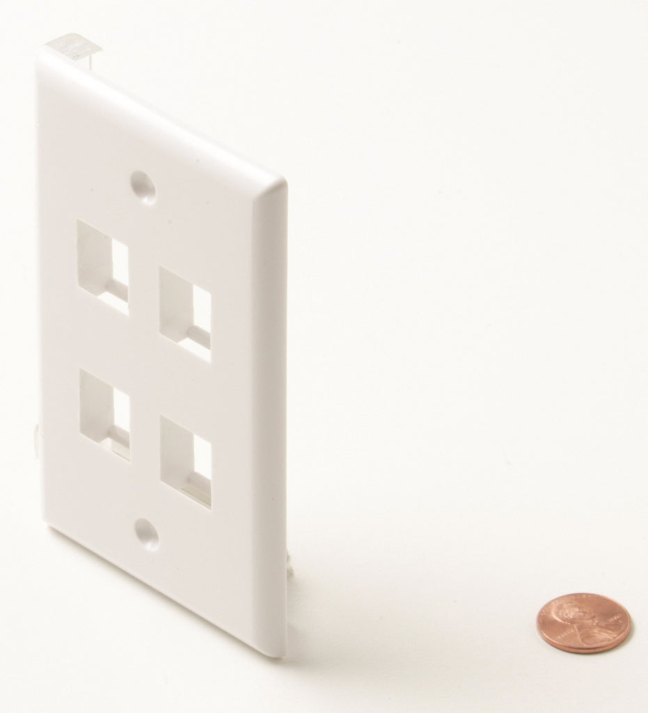 4-cavity White Keystone Plate