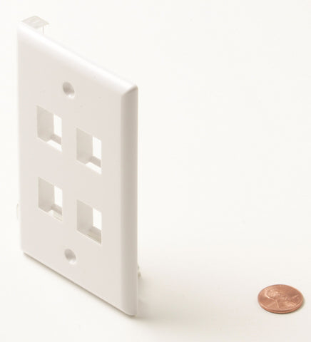 4-cavity White Keystone Plate