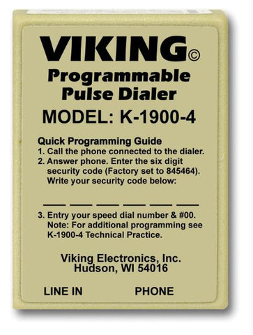 Viking Hot Dialer With Pulse